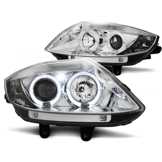 Scheinwerfer Angel Eyes LED chrom passt für BMW Z4 E85/E86 ab 2002 - 2008