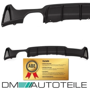 PERFORMANCE Rear Diffusor Black Matt Bumper fits on BMW...