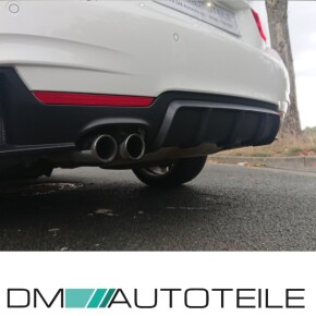 PERFORMANCE Rear Diffusor Black Matt Bumper fits on BMW F32 F33 F36 M-Sport