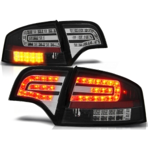 Design Rückleuchten Upgrade LED schwarz passt für Audi A4 B7 (8E) Limo ab 04-08