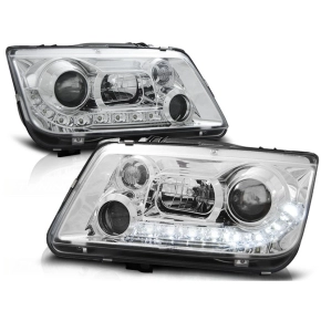 Scheinwerfer Tagfahrlicht Design LED chrom passt für...