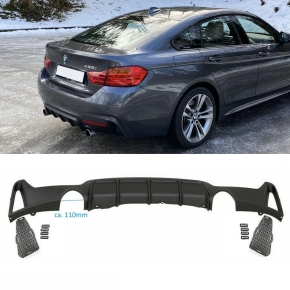 Rear Diffusor Black Matt 435i fits on BMW F32 F33 F36...