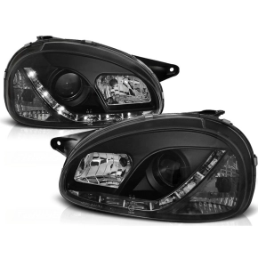 Scheinwerfer Tagfahrlicht LED schwarz passt für Opel...
