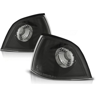 Set Schwarz Smoke Frontblinker Blinker für BMW 3er E36 Coupe Cabrio 90-99