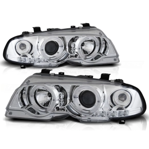 Scheinwerfer Angel Eyes LED chrom passt für BMW 3er...