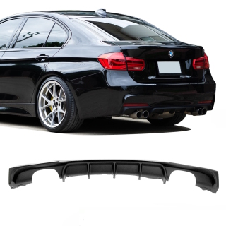 Sport Performance Rear Diffusor Black Duplex 4 Outlet Fits On Bmw F30 F31 M