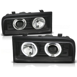 Scheinwerfer Angel Eyes LED schwarz passt für VW Corrado ab 1988 - 1995