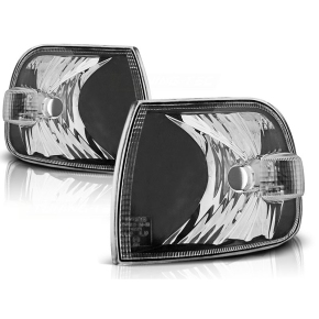 Set Schwarz Klarglas Blinker Frontblinker für VW T4 langer Vorderwagen GP 96-03