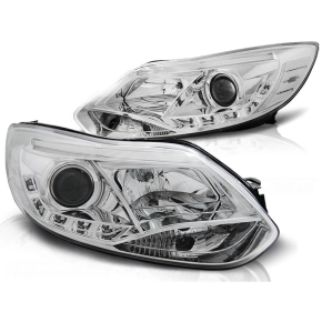 Scheinwerfer Tagfahrlicht Design LED chrom passt für...