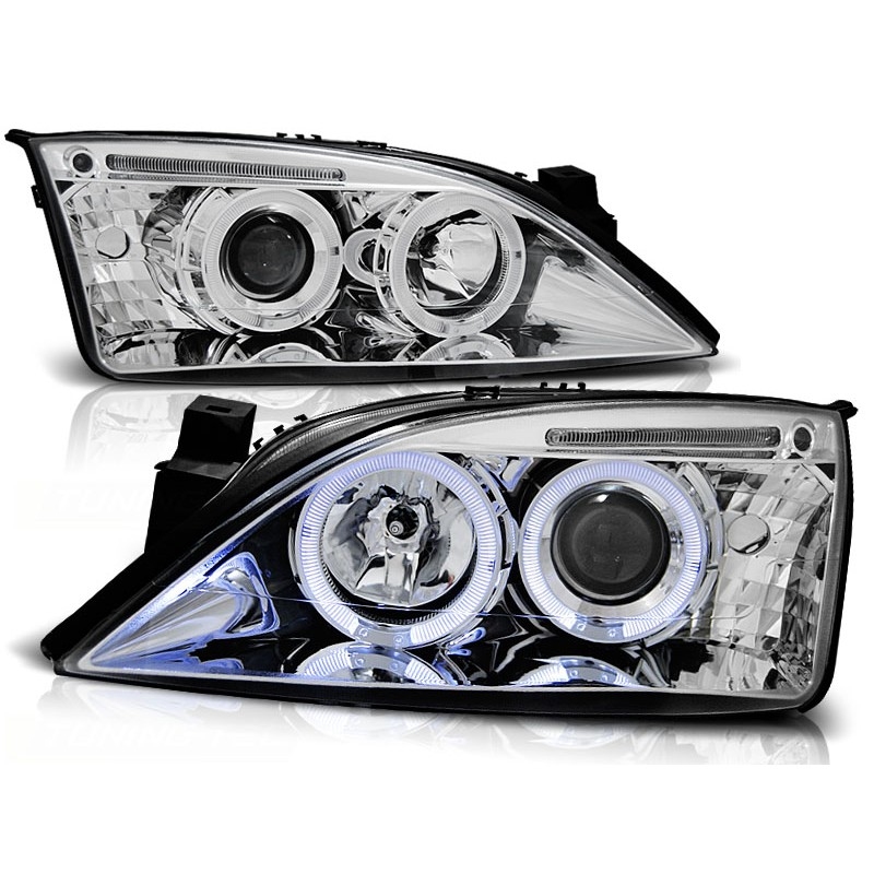 Scheinwerfer Angel Eyes LED chrom passt für Ford Mondeo MK1 ab