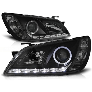 Scheinwerfer Tagfahrlicht Design LED schwarz passt für Lexus IS ab 2001 - 2005