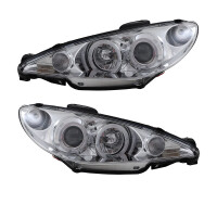 Scheinwerfer Angel Eyes LED chrom passt  gallery