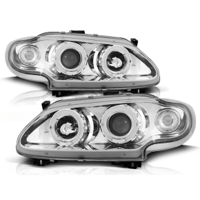 Scheinwerfer Angel Eyes LED chrom passt für Renault...