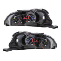 Scheinwerfer Angel Eyes LED schwarz passt für Honda Civ