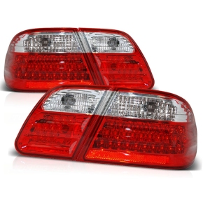 Design Rückleuchten Upgrade LED rot/klar passt für Mercedes Benz E W210 ab 95-02