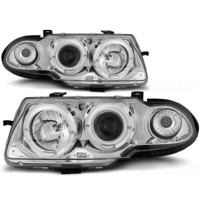 Scheinwerfer Angel Eyes LED chrom passt für Opel...