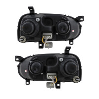 Scheinwerfer Angel Eyes LED chrom passt für VW Golf 3 I