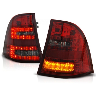 Design Rückleuchten Heckleuchten Upgrade LED rot/rauch+ Blinker passt für Mercedes Benz ML ab 98-05