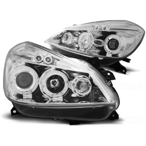 Scheinwerfer LED Angel Eyes passt für Renault Clio 3...