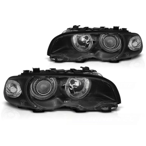 LED Scheinwerfer Angel Eyes passt für BMW 3er E46...