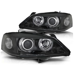 Scheinwerfer LED Angel Eyes passend für Opel Astra G...