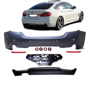 Sport Rear Bumper primed+Diffusor fits on BMW 4-Series F36 Gran-Coupe APROVED