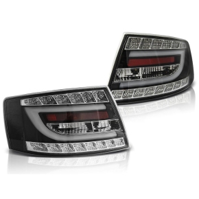 LED Rückleuchten Lightbar passt für Audi A6 4F C6 Vorfacelift ab 2008 in schwarz