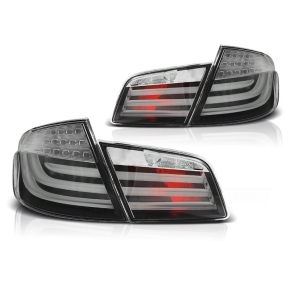 LED Rückleuchten Lightbar Design passt für BMW 5er F10 ab 2010-2013 schwarz/grau