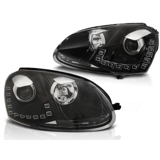 Scheinwerfer LED Tagfahrlicht Scheinwerfer VW Golf 5 ab 2003-09 im Golf 6 Design