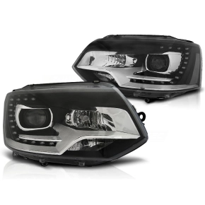 Scheinwerfer Tagfahrlicht LED schwarz passt für VW...
