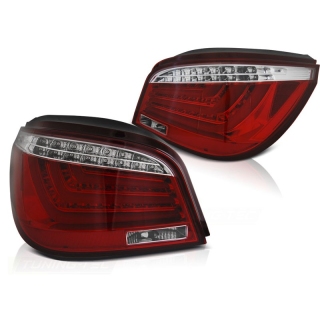 LED Rückleuchten Lightbar passt für BMW 5er E60 Limo ab 2003-2007 rot/klar