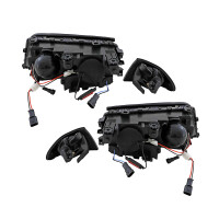 Scheinwerfer mit LED Angel Eyes passend für BMW 3er E46