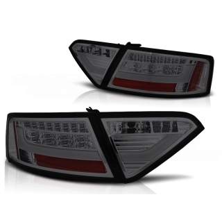 LED Lightbar Rückleuchten SET Rauch Klarglas passt für Audi A5 8T ab 2007-2011