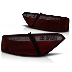 LED Lightbar Rückleuchten SET Kirschrot dunkel passt...