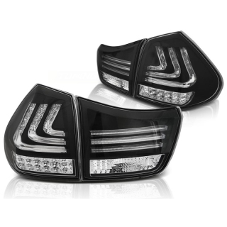 Rückleuchten LED Lightbar passt für Lexus RX 330/350 ab 2003-2008 in schwarz