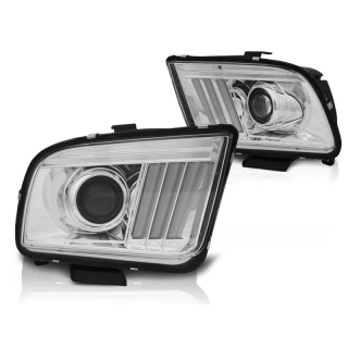 Scheinwerfer LED Tagfahrlicht passt für Ford Mustang IV ab 2004-2009 in Chrom