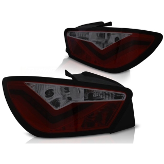 LED Rückleuchten Lightbar passt für Seat Ibiza 6J 3-Türer ab 2008-2012 rot/rauch