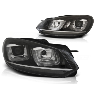 Scheinwerfer LED Tagfahrlicht Scheinwerfer passt für VW Golf 6 im Golf 7-Look