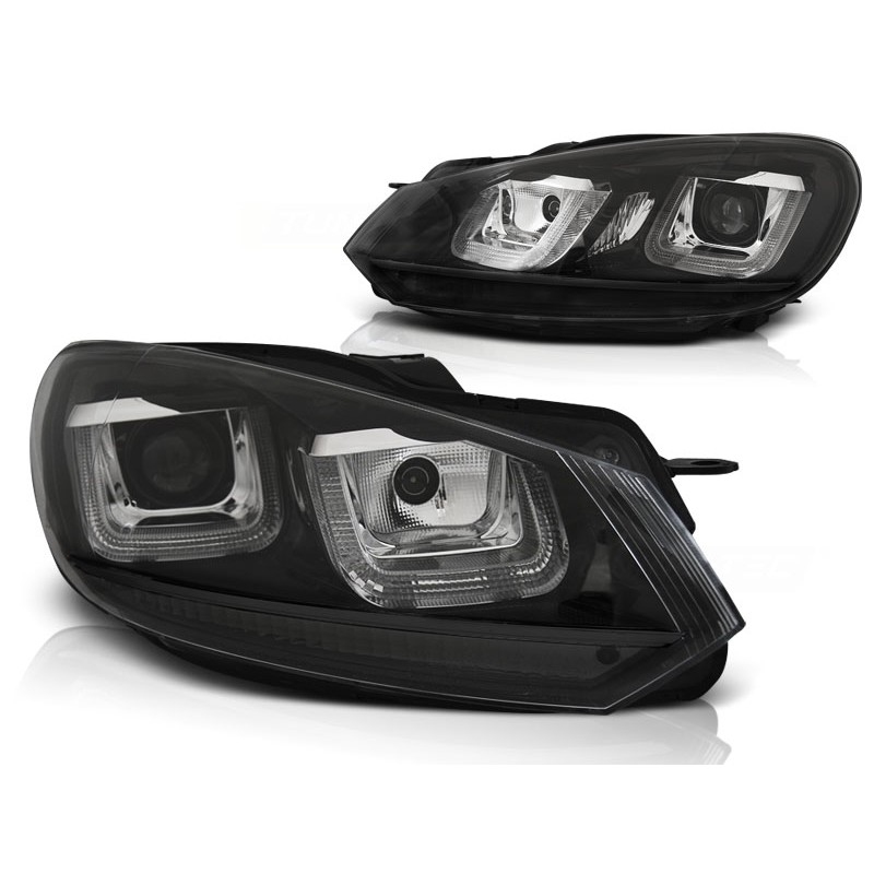 Scheinwerfer LED Tagfahrlicht Scheinwerfer passt für VW Golf 6 im Golf 7-Look