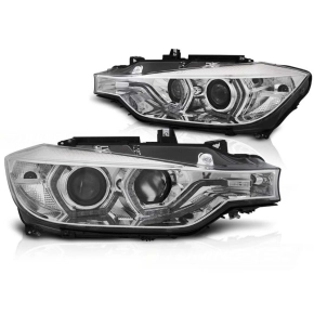 Halogen Scheinwerfer LED Angel Eyes passt für BMW...