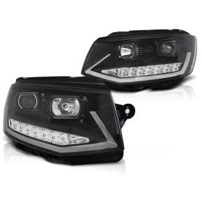 Scheinwerfer Tagfahrlicht LED chrom+dyn.Blinker passt...