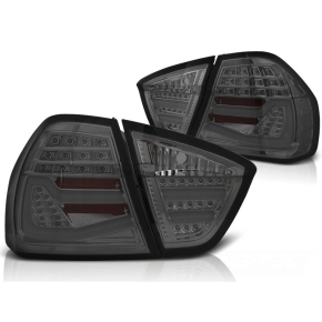 Rückleuchten LED-Lightbar passend für BMW 3er E90 Modelle ab 2005-2008 in rauch