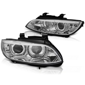 Xenon Scheinwerfer LED Angel Eyes passt für BMW 3er...