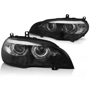 Xenon Scheinwerfer LED Angel Eyes passt für BMW X5...