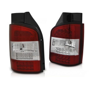 Rückleuchten Upgrade Design LED rot/klar passt für VW T5 ab 2003 - 2009