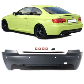Sport Heckstoßstange / Heckschürze hinten für BMW 3er E92 / E93 nicht für M3 mit PDC mit ABE