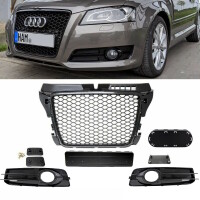 Set Badgeless Front Grille Grille Honeyc gallery