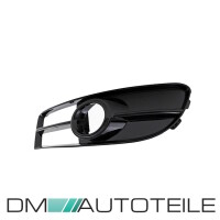 Set Front Grille Fogs Cover Black Gloss  fits Audi A4 B7 04-