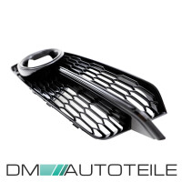 Set of Fog lights Cover black gloss complete fits on Audi A6
