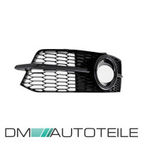 Set of Fog lights Cover black gloss complete fits on Audi A6
